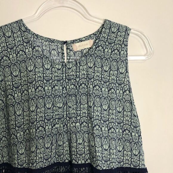 Altar'd State Blue Flowy Loose Fit Tank - Picture 2 of 6